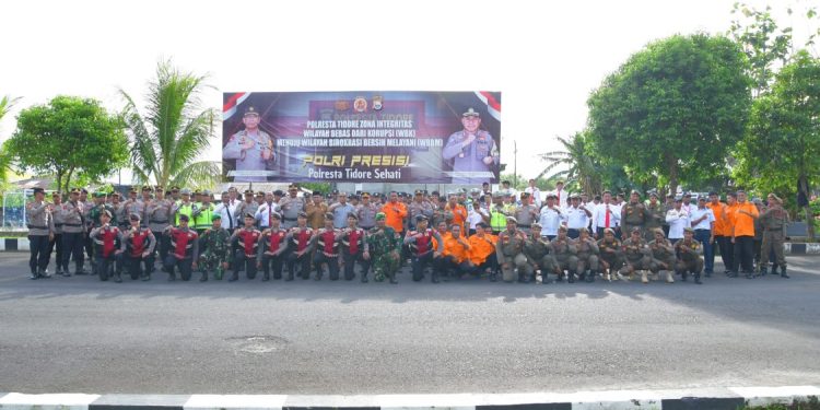 Polresta Tidore Gelar Apel Siaga untuk Keamanan Ramadan 1447 H