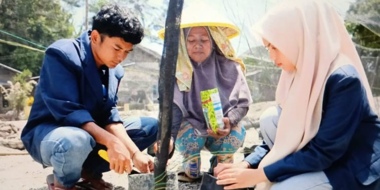 Mahasiswa Berperan dalam Pemulihan Lahan Pascabencana di Tanah Datar