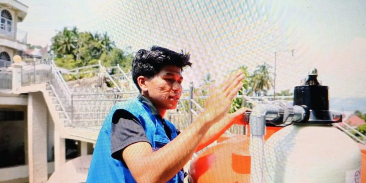 Mahasiswa Berperan dalam Pembangunan Sanitasi Air Bersih di Tanah Datar Pascabencana