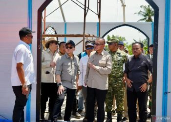 Wamenko Polkam Memantau Pembangunan Hunian Tetap di Aceh Utara