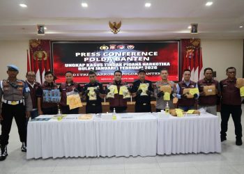 Polda Banten Berhasil Bongkar 35 Kasus Narkotika Awal Tahun 2026