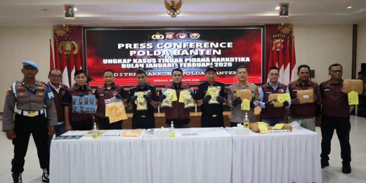 Polda Banten Berhasil Bongkar 35 Kasus Narkotika Awal Tahun 2026