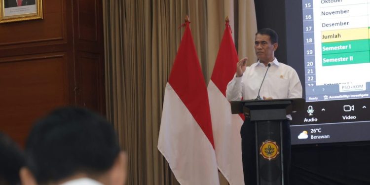 Menteri Pertanian Dorong Percepatan Cetak Sawah di Seluruh Daerah
