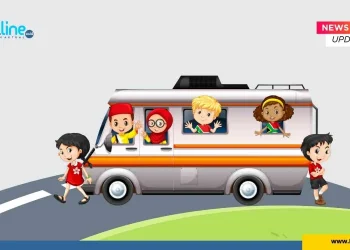 Ilustrasi gambar mudik bareng dengan bus