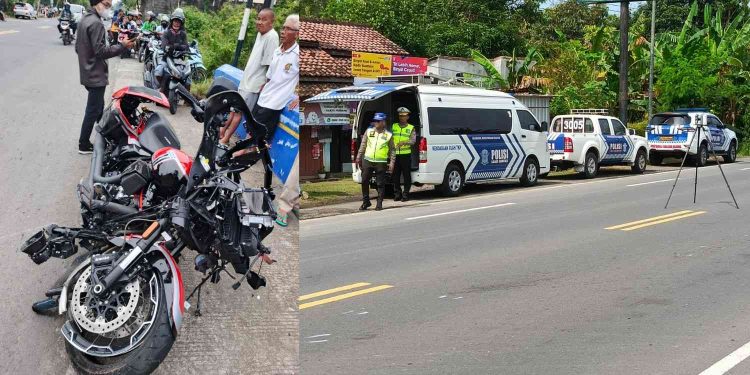 Kecelakaan Maut Moge Vs Motor di Temon Kulon Progo