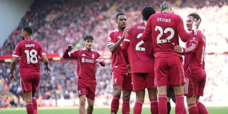 Liverpool Raih Kemenangan Telak atas West Ham di Anfield