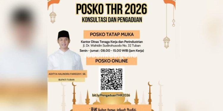 Disnakerin Tuban Dirikan Posko THR 2026 untuk Pastikan Hak Pekerja