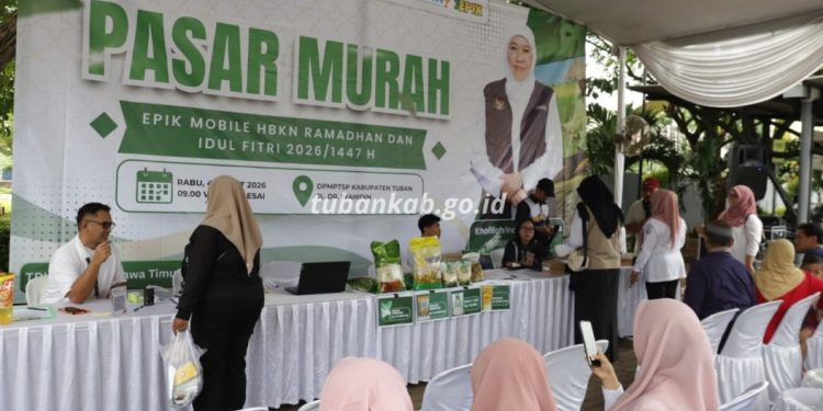 Pasar Murah EPIK Mobile di Tuban Sediakan Bahan Pokok Terjangkau