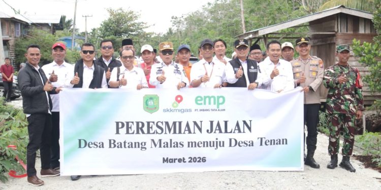 Jalan Batang Malas-Tenan Diresmikan oleh Pemkab Meranti dan PT ITA