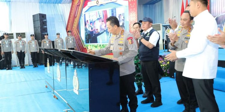 Kapolri Jenderal Listyo Sigit Prabowo Resmikan 57 Jembatan di Sumatera Selatan