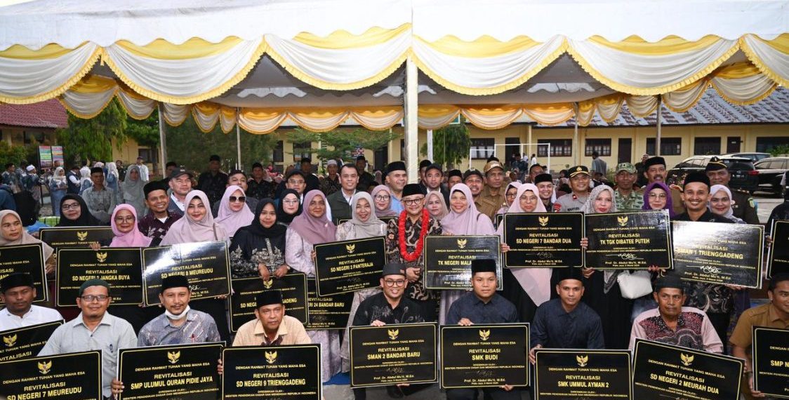Revitalisasi 29 Sekolah di Pidie Jaya, Pendidikan Aceh Pulih dengan Cepat