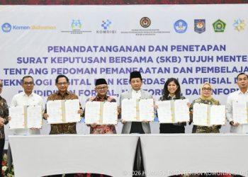 Tujuh Kementerian Sepakati Aturan Penggunaan AI dalam Pendidikan