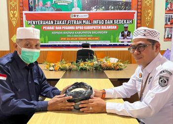 BPBD Balangan Distribusikan Zakat Fitrah Melalui Baznas