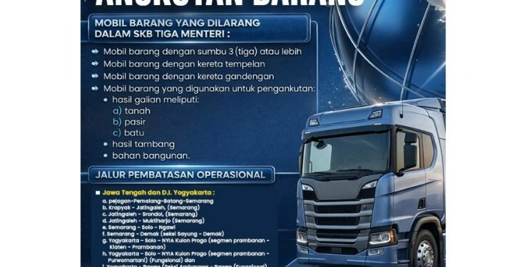 Pembatasan Kendaraan Barang di Demak Menjelang Lebaran