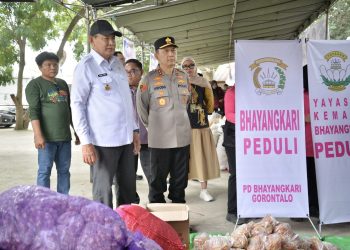 Polda dan Pemprov Gorontalo Gelar Pasar Murah Sambut Idulfitri