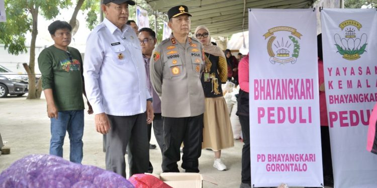 Polda dan Pemprov Gorontalo Gelar Pasar Murah Sambut Idulfitri