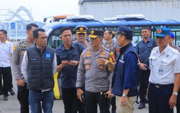 Polda Lampung Siapkan Area Parkir Kendaraan untuk Arus Balik Lebaran