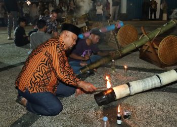 Meriam Buluh Meriahkan Ramadan di Siak