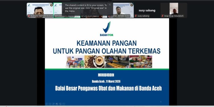 BBPOM Aceh Tingkatkan Pemahaman UMKM tentang Keamanan Pangan dan Izin Edar