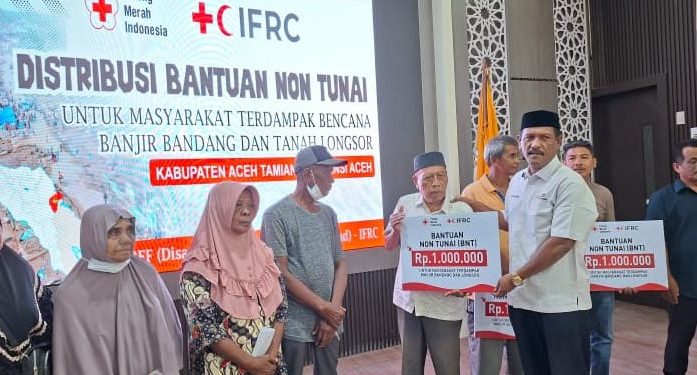 PMI Aceh Distribusikan Bantuan Nontunai untuk Korban Banjir di Aceh Tamiang