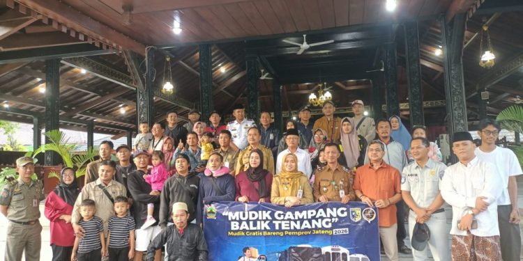 Rombongan Pemudik Jabodetabek Tiba di Demak Lewat Program Mudik Gratis