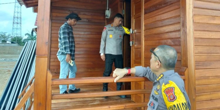 Kapolda Aceh Tinjau Perkembangan Pembangunan Huntap di Aceh Tamiang