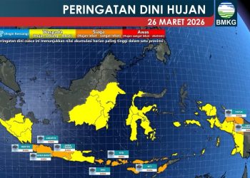 Siklon Tropis Narelle Sebabkan Peringatan Cuaca Ekstrem di Indonesia