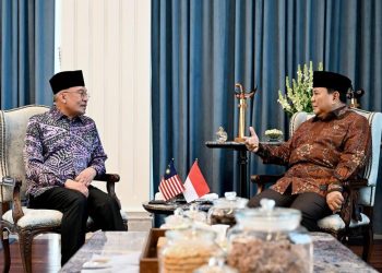 Prabowo dan Anwar Ibrahim Bahas Isu Geopolitik di Istana Merdeka