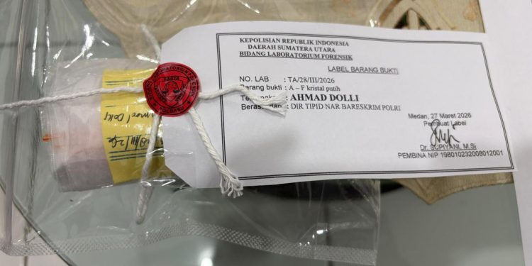 Bareskrim Polri Amankan Kurir Ketamin di Deli Serdang