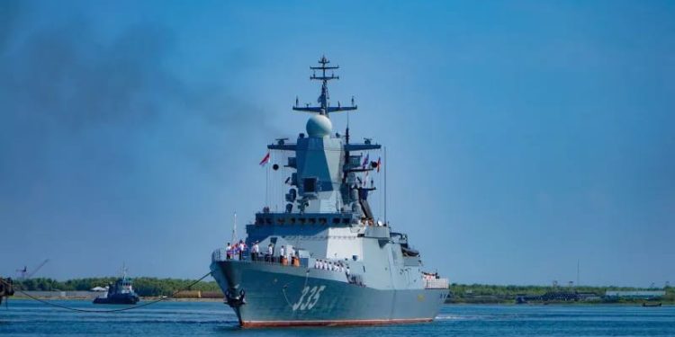 Kapal Perang Rusia Berlabuh di Jakarta untuk Latihan Bersama TNI AL