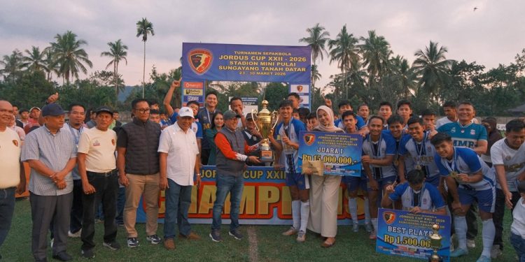 Turnamen Jordus Cup XXII di Tanah Datar Sukses Digelar