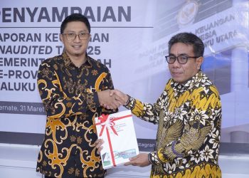 Pemkot Tidore Kepulauan Serahkan Laporan Keuangan 2025 ke BPK Maluku Utara