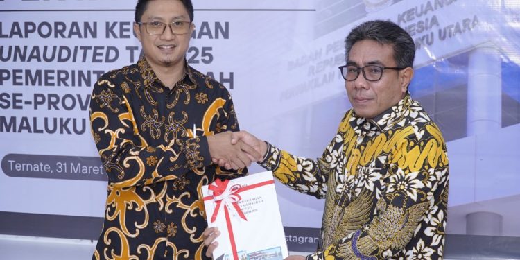 Pemkot Tidore Kepulauan Serahkan Laporan Keuangan 2025 ke BPK Maluku Utara