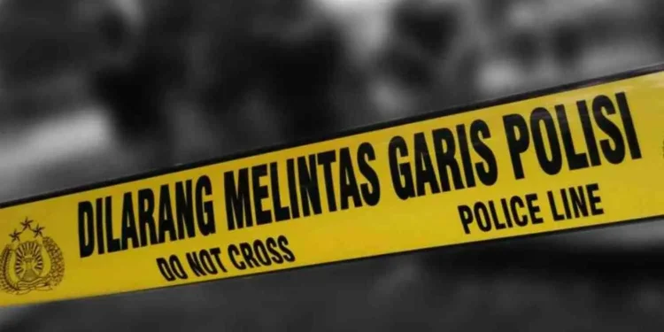 Ilustrasi gambar garis Polisi