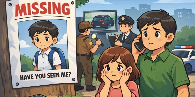 Ilustrasi gambar orang hilang
