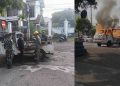 Mobil terbakar di Jogja