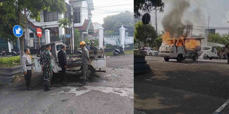 Mobil terbakar di Jogja
