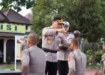 Kapolres Kutai Timur Gelar Upacara Penyambutan 22 Bintara Remaja