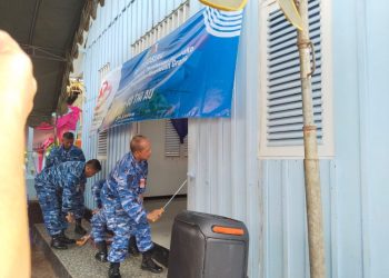 Lanud J.A. Dimara Gelar Aksi Sosial Sambut HUT ke-80 TNI AU