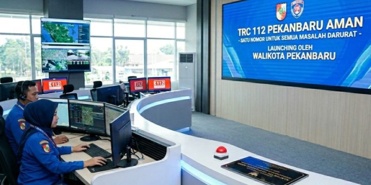 Peluncuran TRC 112 Pekanbaru untuk Layanan Darurat Terpadu