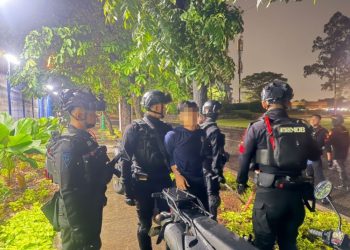 Brimob Polda Metro Jaya Berhasil Cegah Tawuran di Cikarang