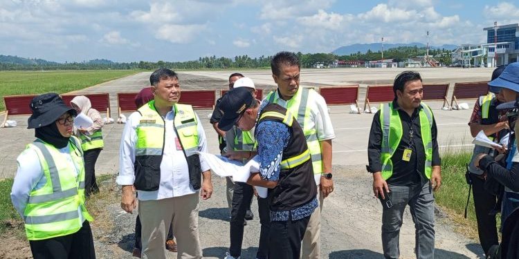 Komisi III DPRD Gorontalo Pantau Proyek Apron Bandara Djalaluddin