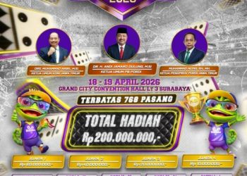 PORDI Jawa Timur Siap Gelar Turnamen Domino Nasional di Surabaya