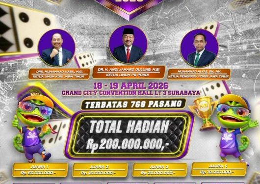 PORDI Jawa Timur Siap Gelar Turnamen Domino Nasional di Surabaya