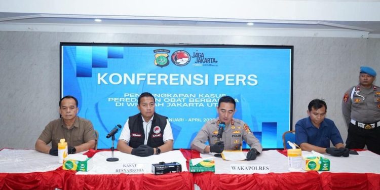 Polres Metro Jakarta Utara Berhasil Bongkar 14 Kasus Obat Berbahaya