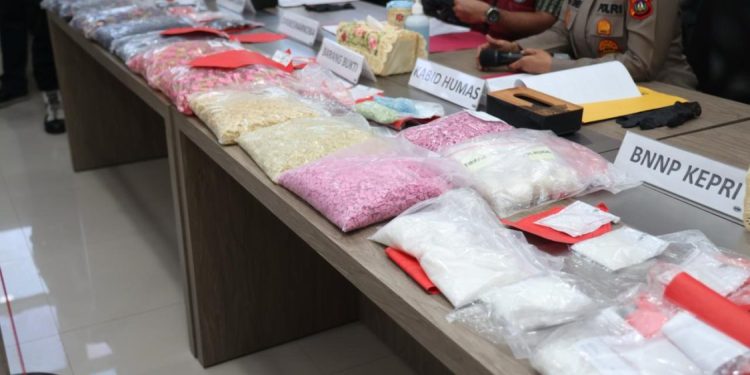 Polda Kepri Musnahkan Barang Bukti Narkoba dari 41 Kasus