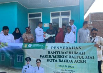 Baitul Mal Banda Aceh Berikan Lima Rumah Layak Huni kepada Warga