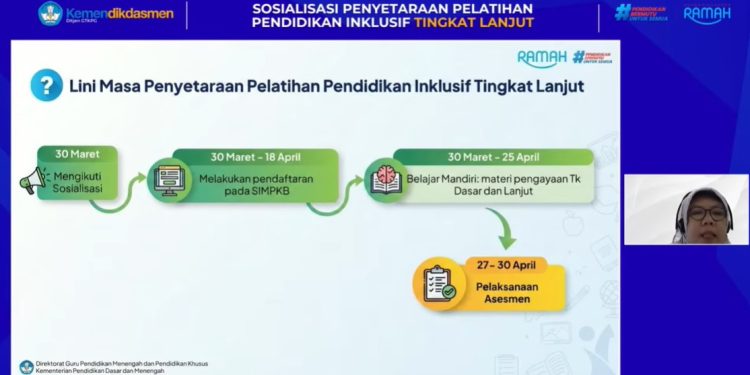 Kemendikdasmen Perpanjang Batas Waktu Pendaftaran Pelatihan Guru Inklusif