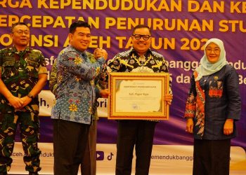 Nagan Raya Raih Penghargaan atas Keberhasilan Peta Jalan Kependudukan