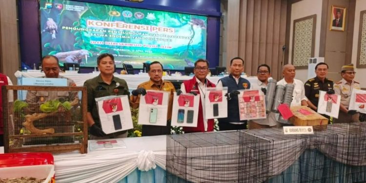 Polda Jawa Timur Gagalkan Jaringan Penyelundupan Satwa Dilindungi